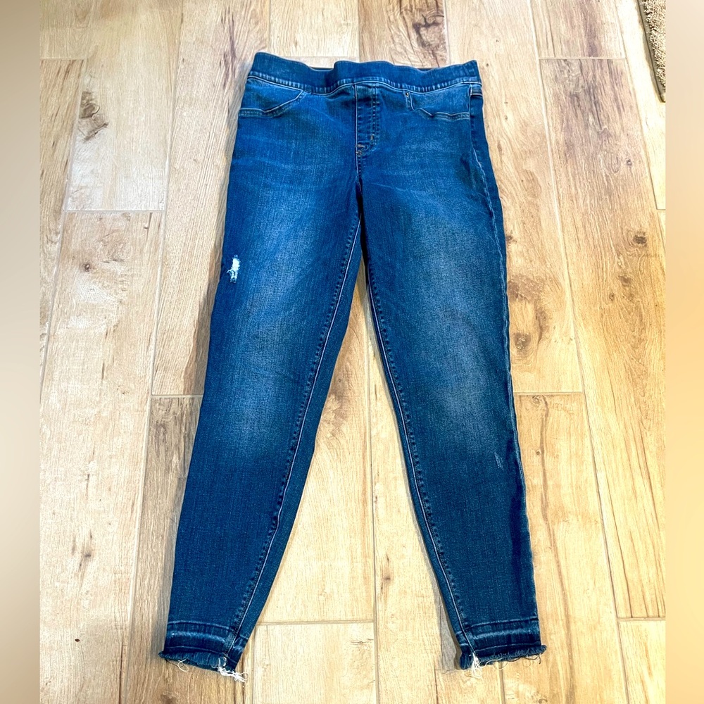 Spanx Distressed Ankle Leggings Jeans Large
